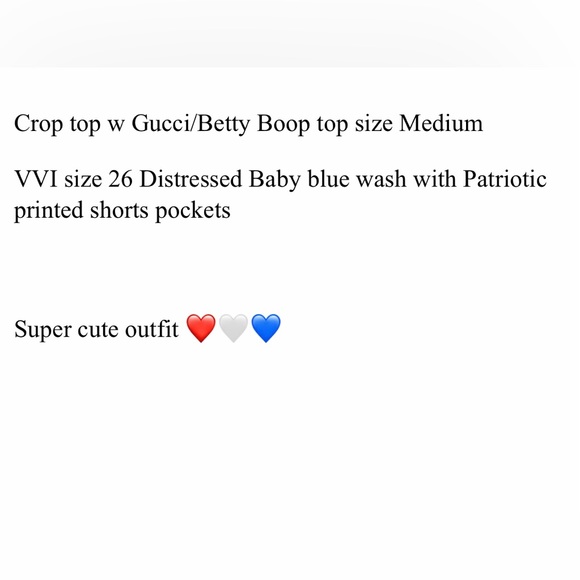 Betty Boop t shirt & denim shorts 🇺🇸 - Picture 13 of 13